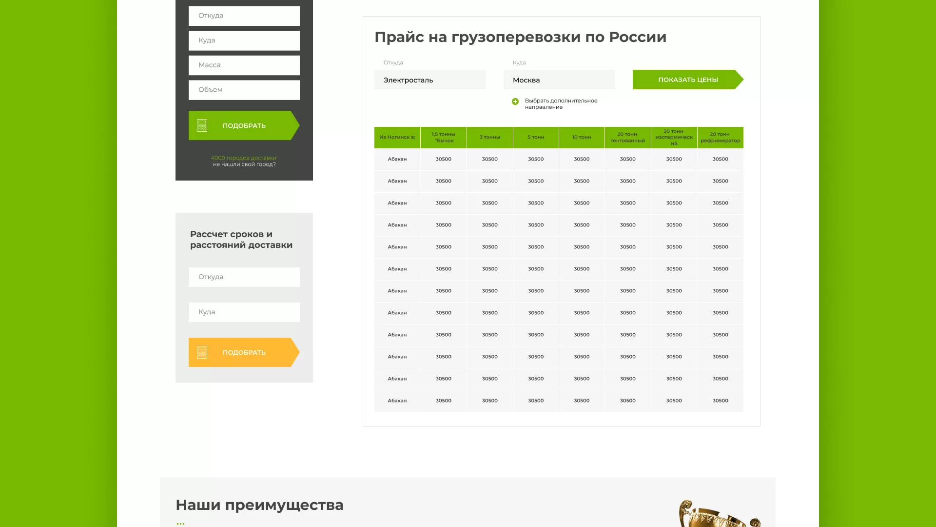 Разработка логотипа и сайта компании «Инком-Логистика» в Нижней Туре